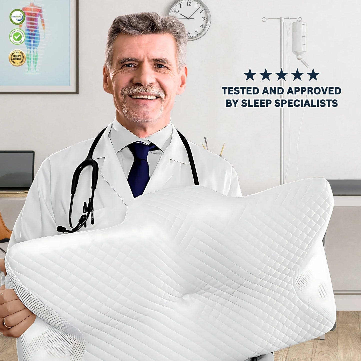 Orthocloud™ Orthopedic Memory Foam Pillow