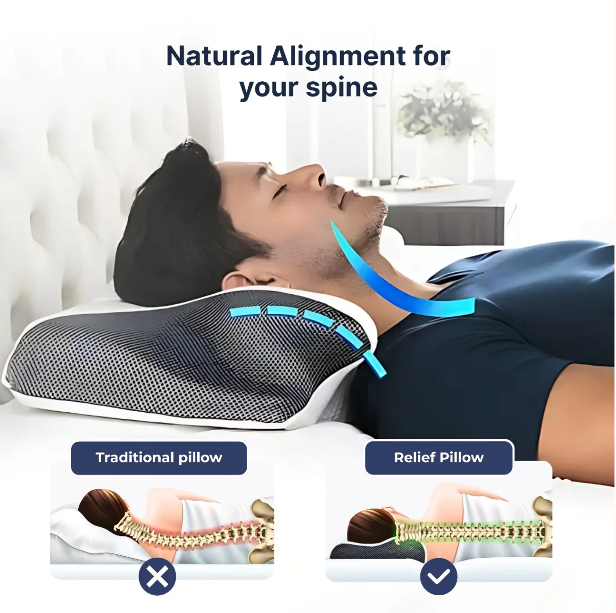 Orthocloud™ Orthopedic Memory Foam Pillow